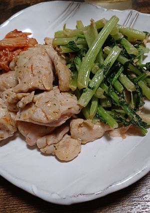 鱈子にんにく胡麻油炒め大根葉-レシピのメイン写真