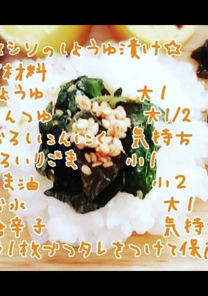 しそ漬け-レシピのメイン写真