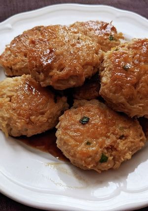 鶏ひき肉とえのきの甘辛つくね-レシピのメイン写真