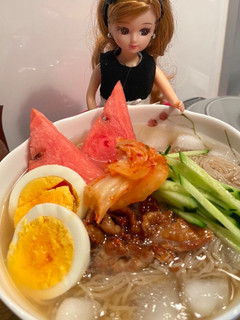 リカちゃん♡ふるる冷麺(市販でお手本)-レシピのメイン写真