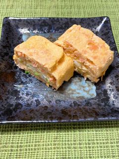 明太子と鮭フレークの卵焼き♡-レシピのメイン写真