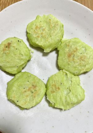 離乳食★枝豆しらすのタンパク質おやき-レシピのメイン写真