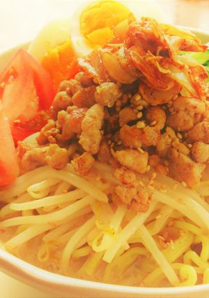 柚子塩で冷やし担々麺風。-レシピのメイン写真