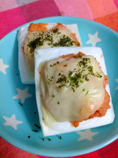 はんぺんの明太子マヨチーズ焼き-レシピのメイン写真
