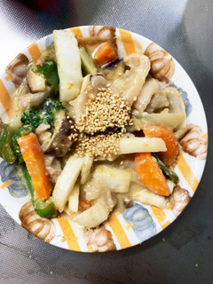 簡単味噌マヨ炒め味豚こま大根青椒肉絲風-レシピのメイン写真
