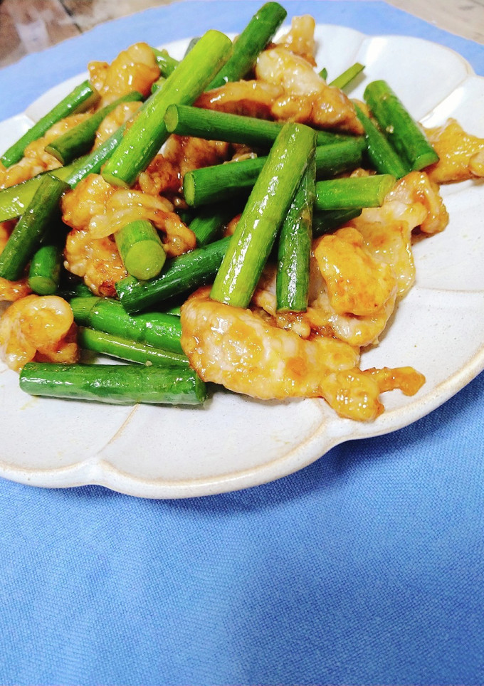 ✿豚肉とにんにくの芽♫オイスター炒め✿-レシピのメイン写真