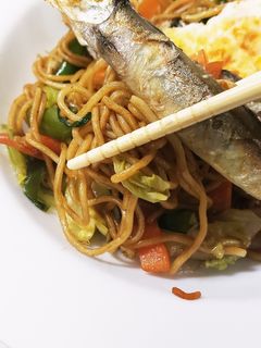 簡単旨いッ♪ししゃも焼きそば-レシピのメイン写真