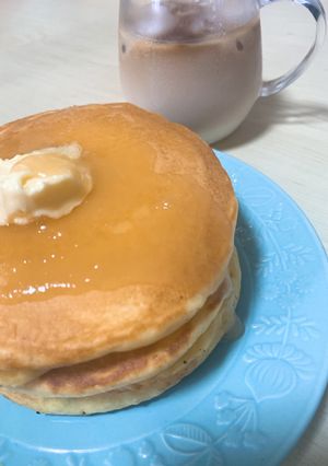 マヨ入れただけなのにふわふわホットケーキ-レシピのメイン写真