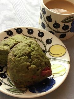 ♡抹茶ミックスベリースコーン♡-レシピのメイン写真