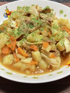 豚肉&野菜&きのこの焼肉タレ煮-レシピのメイン写真
