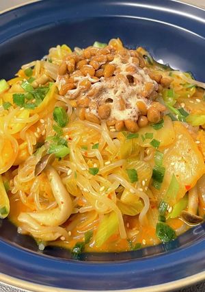 絶品痩せ飯！！キムチ納豆しらたき-レシピのメイン写真