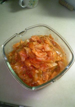 簡単常備菜　トマトキャベツ煮-レシピのメイン写真