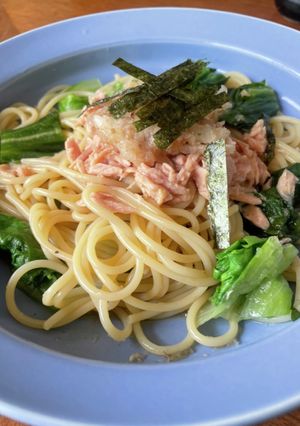ツナと大根おろしのポン酢和風パスタ-レシピのメイン写真