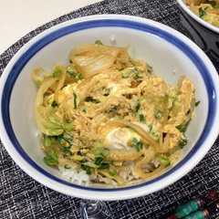 รูปของ 煮魚の残り汁で簡単卵丼