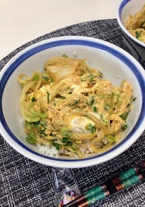 煮魚の残り汁で簡単卵丼-レシピのメイン写真