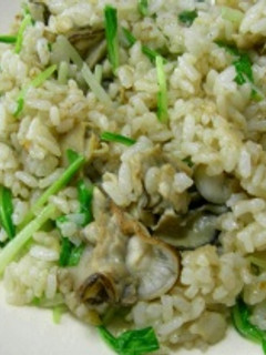 牡蠣と水菜のチャーハン-レシピのメイン写真