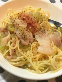 豚長葱簡単パスタ-レシピのメイン写真