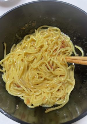 レンジで釜玉ラーメン(改良版)-レシピのメイン写真