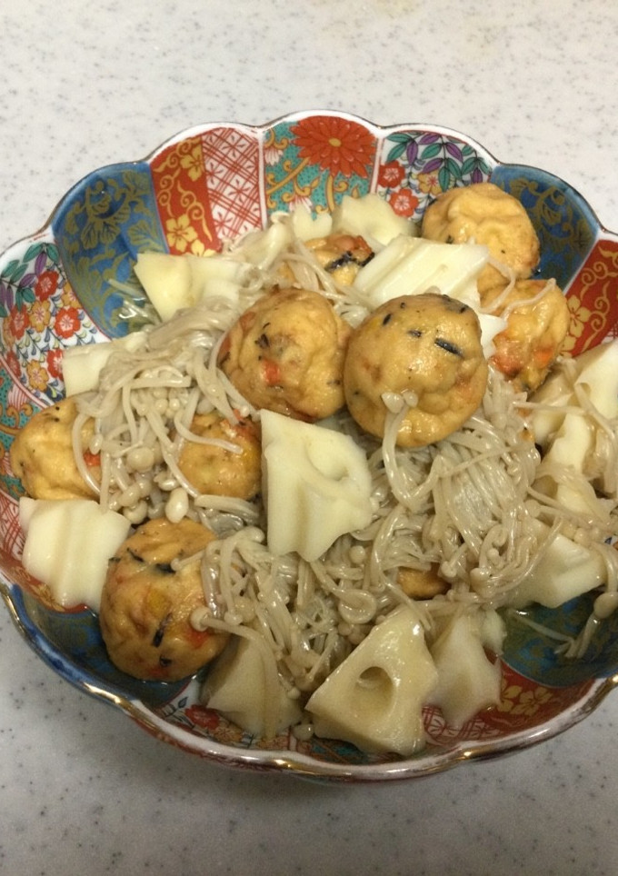 がんもとちくわ麩の煮物-レシピのメイン写真