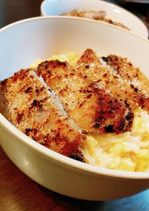レンチン簡単！のせるだけ！卵とじ豚かつ丼-レシピのメイン写真