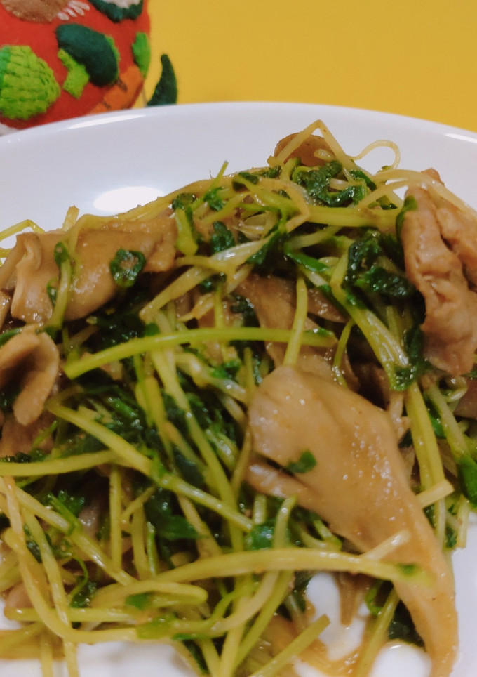 豆苗と舞茸のカレー炒め-レシピのメイン写真