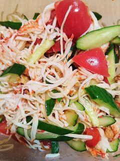野菜の残りを中華サラダに-レシピのメイン写真