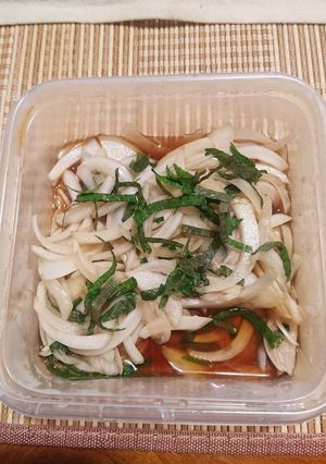 淡路島の新たまと大葉のポン酢-レシピのメイン写真