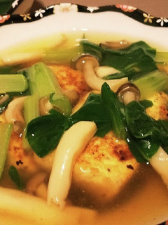 ◆お豆腐の小松菜&きのこ和風餡かけ◆-レシピのメイン写真