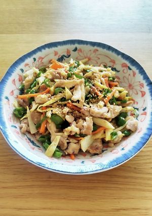 たけのこと鶏肉のオイスター味噌炒め-レシピのメイン写真