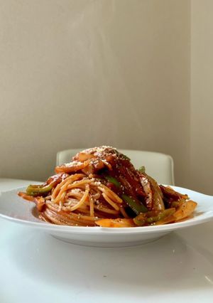 ぱすた日記/濃厚ケチャップのナポリタン-レシピのメイン写真