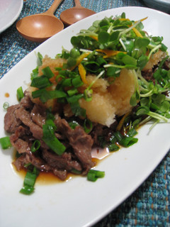 香る♡牛肉のおろしぶっかけポン炒め-レシピのメイン写真
