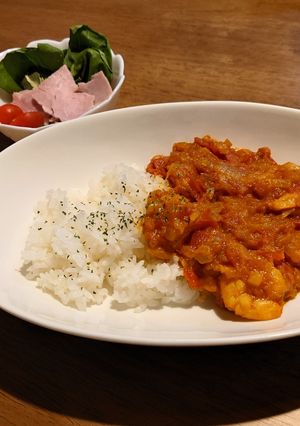 エビとトマトの無水カレー-レシピのメイン写真