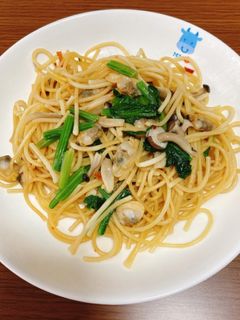 あさりとほうれん草の和風パスタ-レシピのメイン写真