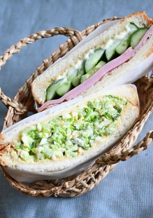 セロリのコールスローと卵のトーストサンド-レシピのメイン写真