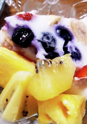 ミルクカルピスゼリーのフルーツ寄せ-レシピのメイン写真