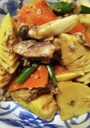 さば缶と煮込むだけ筍大量消費-レシピのメイン写真