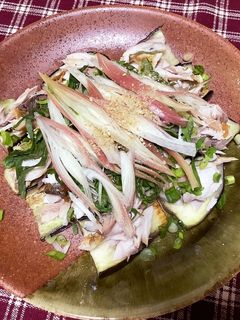 ナスと干物のたたき風-レシピのメイン写真