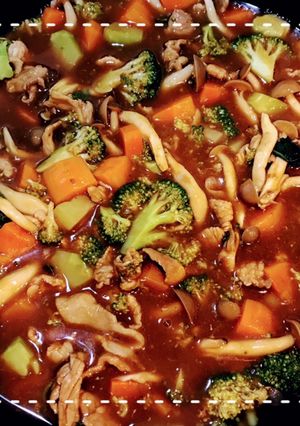 市販ルウとコーヒーで！ブロッコリーカレー-レシピのメイン写真