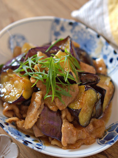 豚バラなすの甘酢照り焼き-レシピのメイン写真