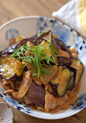 豚バラなすの甘酢照り焼き-レシピのメイン写真