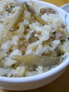 もやし・ごぼう・ひき肉で混ぜご飯!-レシピのメイン写真
