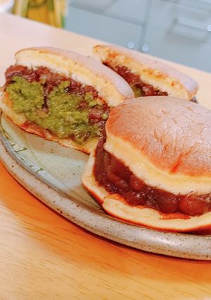 どらもっち風どら焼き☆あん抹茶カスタード-レシピのメイン写真