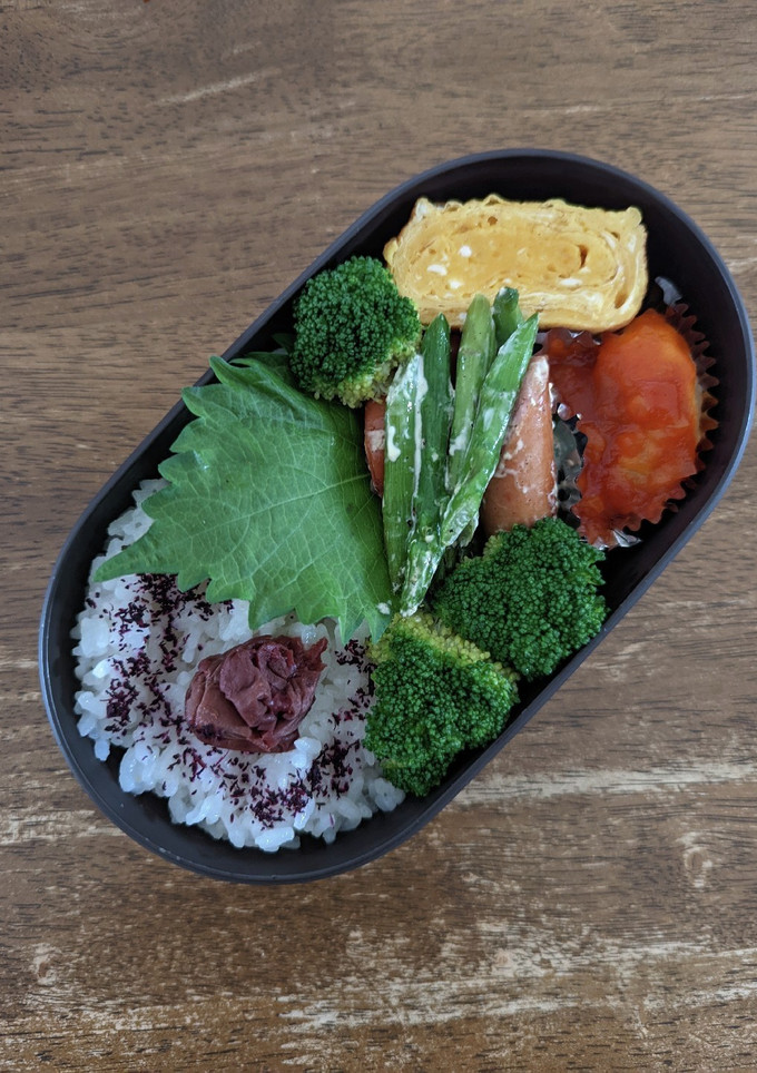 JK☆アスパラとウインナーのマヨ炒め弁当-レシピのメイン写真