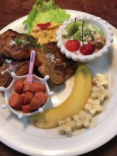 バナナの皮を仕切りに置いてみる-レシピのメイン写真