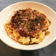 長ネギたっぷり豚バラ肉の簡単お好み焼き