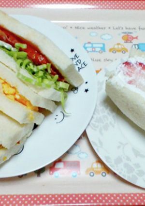 野菜＆フルーツサンド-レシピのメイン写真