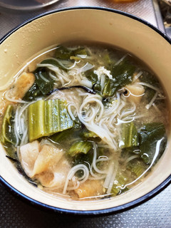 味噌汁に素麺-レシピのメイン写真