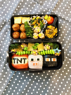 キャラ弁☆マイクラおにぎり弁当-レシピのメイン写真