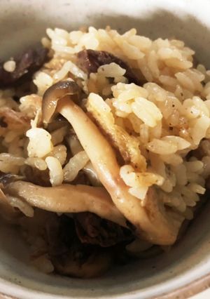 冷凍庫の謎肉炊き込みご飯-レシピのメイン写真