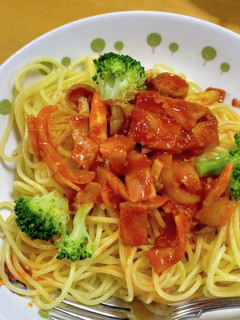 ピエトロで簡単トマトガーリックパスタ^^-レシピのメイン写真